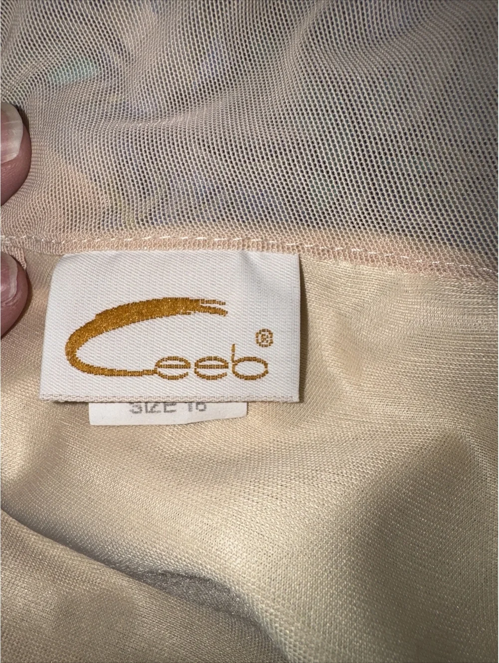 Vintage 80’s CEEB OF MIAMI Vintage One Piece Swimsuit Skort Dress SIZE 16